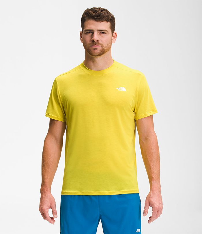 Camiseta The North Face Hombre Amarillo Wander Manga corta 52108EJYU